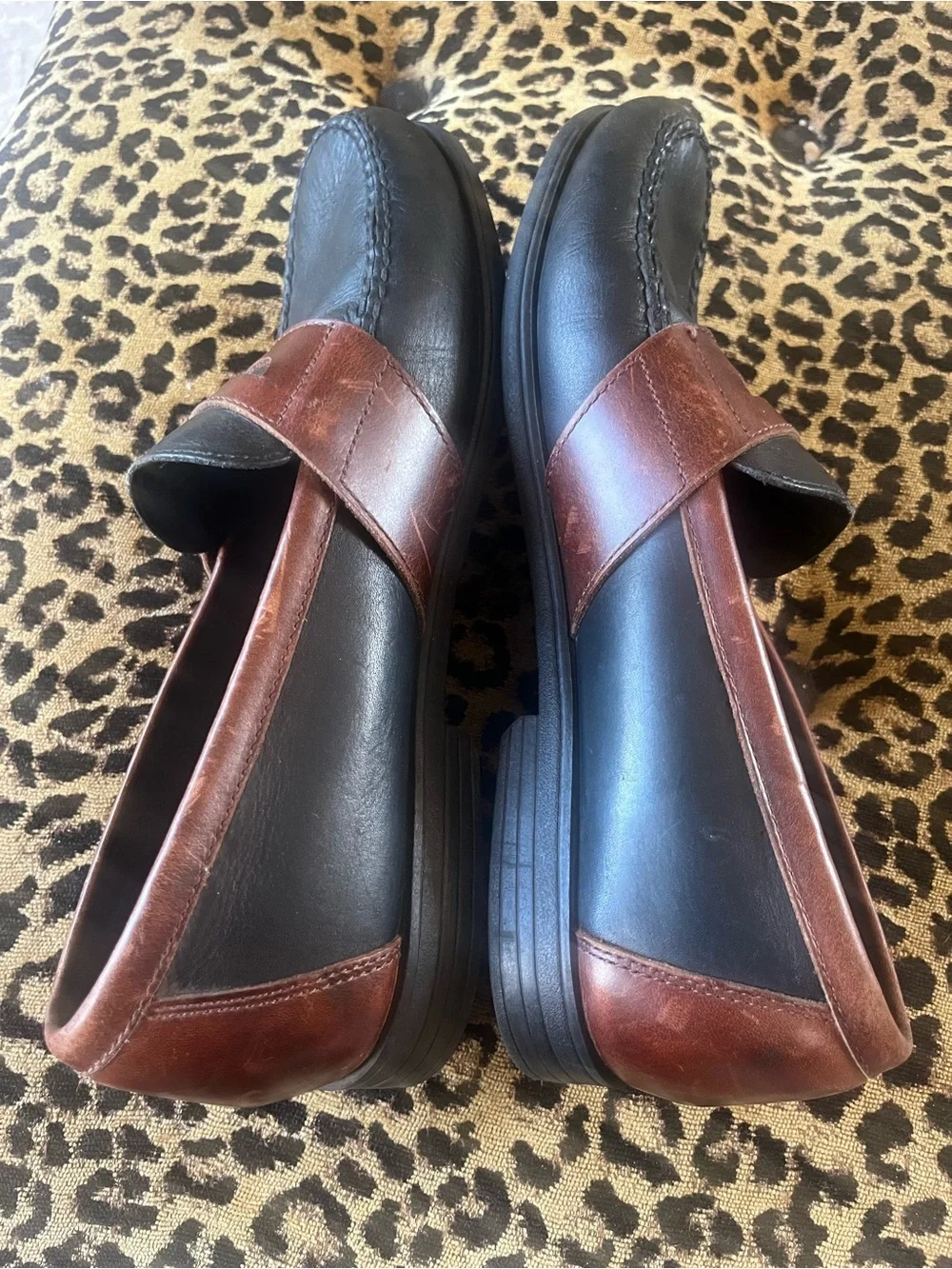 SPERRY TOPSIDER Men's Black/Brown Penny Loafer/Driving Moc Men's SZ 11W